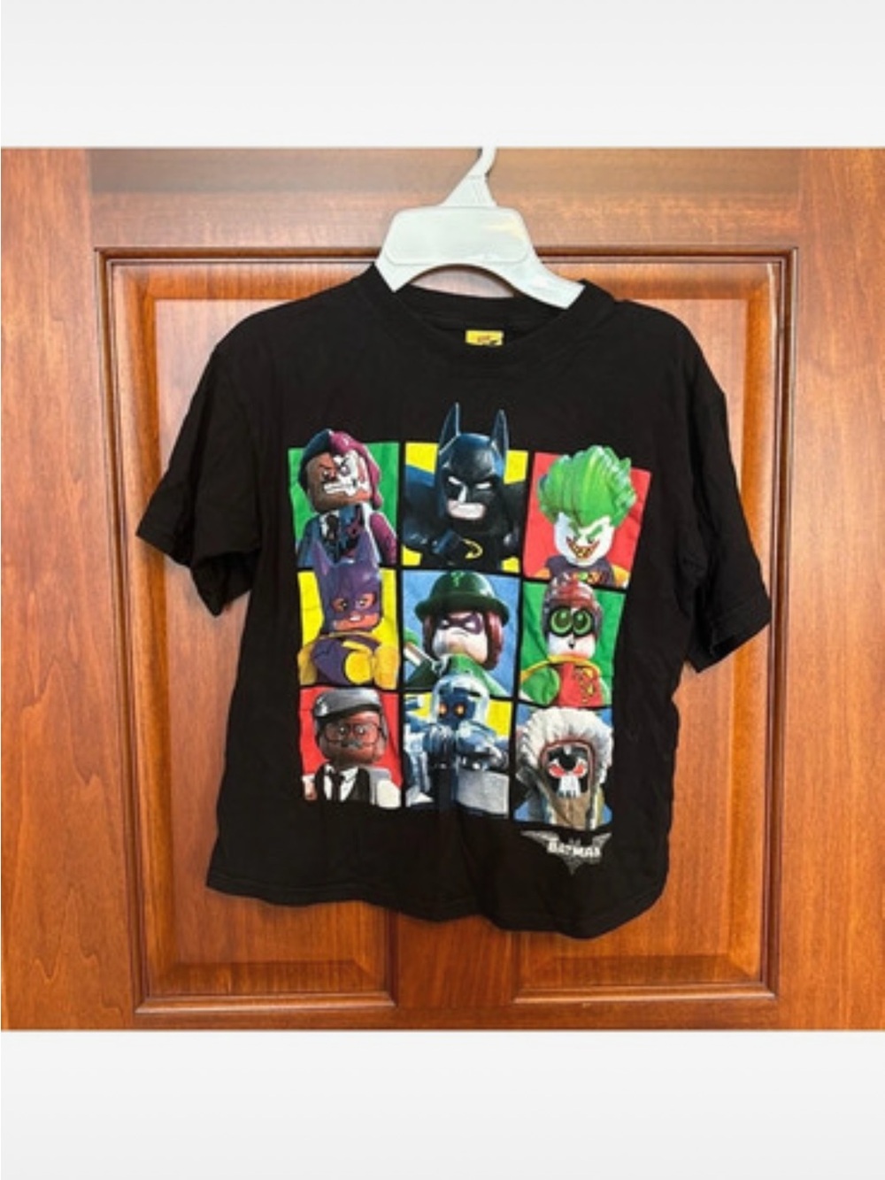 Lego Black Kids Batman Character Grid Tee